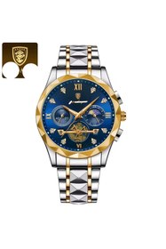 Resim OLEVS Orijinal Paslanmaz Çelik Erkek Lüx 1. Sınıf Kol Saati podegar çarklı model 