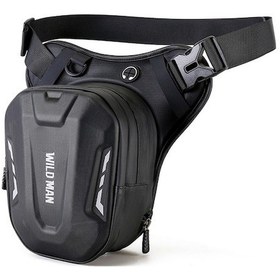 Resim Wıld Man L1 3l Açık Motosiklet Sürme Sert Kabuk Bel Çantası Spor Çapraz Vücut Çanta 001 Siyah 