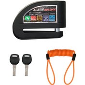 Resim Gp Kompozit Dsk003 Universal Alarmlı Motosiklet Disk Kilidi Siyah 