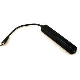 Resim Techmaster Usb Type-c To 3 Adet Usb 3.0 Girişli Dijital Audio Adaptörü 