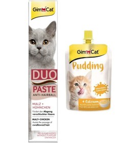 Resim Gimcat Duo Paste Tavuklu Malt Kedi Macunu 50 G + Gimcat Classic Kalsiyum 
