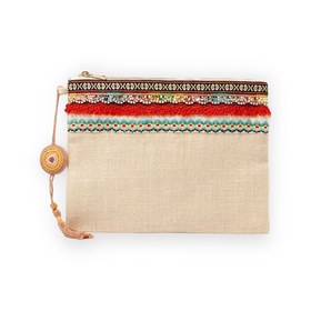 Resim Ibiza Clutch - Naturel 