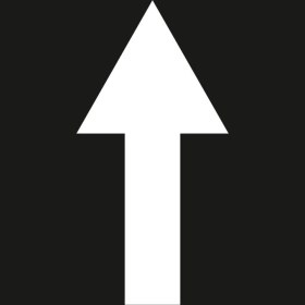 Resim Boyama Şablonu İleri Ok İşareti Kompozit 100x100cm 