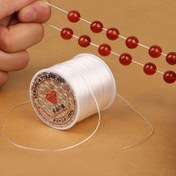 Resim 1 adet Güçlü Elastik Kristal Beaded Halat Bileklik Dizisi Bileklik Elastikiyeti Kolye Yapımı Halat Zarif ve Zarif Tasarım Balıkçılık Hattı Monofil Dizisi 