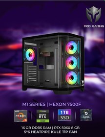 Resim Vento Hexon R5-7500F 16 GB 1 TB SSD 8 GB RTX5060 W11P Masaüstü Oyuncu Bilgisayarı 