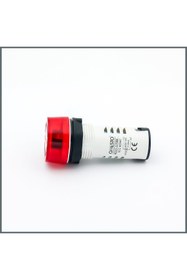 Resim Onesto Led Flaşörlü Buzzer 110VAC (Kırmızı) 