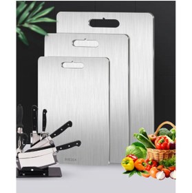 Resim neararsanbizden 3'lü Paslanmaz Çelik Kesme Tahtası Seti 