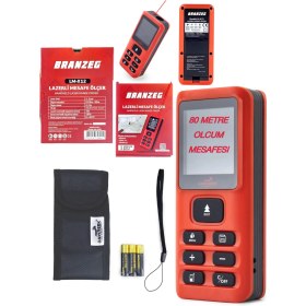 Resim Branzeg Lazer Metre Ölçüm Mesafesi 80M Sesli Anlatım Pil Hediyeli 
