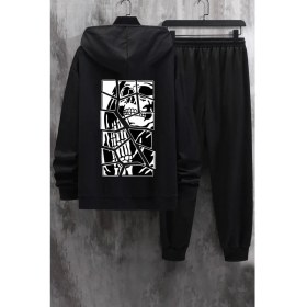Resim Trendypassion Unisex Skullcracked Baskılı Eşofman Takımı 