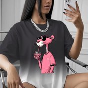 Resim 1 Adet Kadın Karikatür Baskılı Tişört - Rahat Örgü Polyester Tişört, Nefes Alabilir ve Rahat, Makinede Yıkanabilir, 180g/m² Kumaş Ağırlığı - İlkbahar/Yaz/Sonbahar Modası Üst 