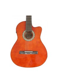 Resim Almira Mg917ce-wa Elektro Klasik Gitar - Naturel Orta Seviye - Cutaway Ceviz Rengi Walnut Bitiş, Sıcak Akustik Tını, Eşikaltı Manyetik Sistemi Uyum: Sahne Ve Pratik Kullanımı 