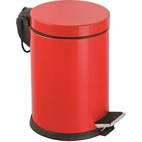 Resim Mey İthalat Onno Kırmızı Pedallı Çöp Kovası 5 Litre 
