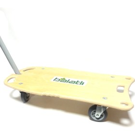 Resim Balatlı Ahşap Yük ve Paket Taşıma Arabası 200 Kg 
