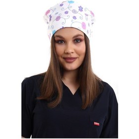 Resim Çiçek Desenli Cerrahi Bone - Doktor Bone-Standart-Çiçek 