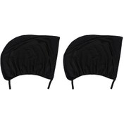 Resim Vkemall Siyah Oto Arka Pencere Perdeleri 110x48cm 2 Adet - Mesh Dokuma, Güneş Engeli, Havalandırma Sağlar, Esnek Akrilik Malzeme 