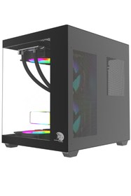 Resim Gameline Hıper V1 3x Rgb Fanlı Usb 3.0 Gaming Bilgisayar Kasası Siyah 