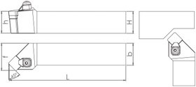 Resim C Sistem - ISO CSSNR/L 45° Dış Çap Torna Kalemi 