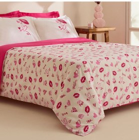 Resim Karaca Home Luvio %100 Pamuk Çift Kişilik Nevresim Takımı Pembe Pembe 