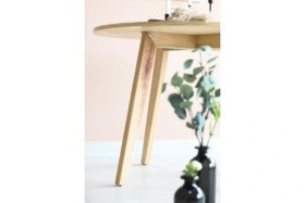 Resim woodywood Yuvarlak Yemek Masası, Modern Çam Kaplama Yemek Masası, Toplantı Masası 