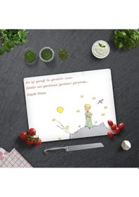 Resim Decorita Cam Kesme Tahtası|Küçük Prens Desenli|30cm x 40cm 