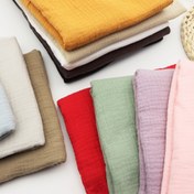 Resim 1 adet 53, 15x19, 68 inç (135x50 cm) Çift Gauze Bebek 100% Pamuk Muslin Kırıntılı Elbise Dikiş Düz Hafif Kumaş Malzeme, 100% Pamuk, Çok Fonksiyonlu, DIY Projesi, Dikiş, Battaniye, Çarşaf, Yastık Kılıfı, Banyo Havlusu için Uygun 