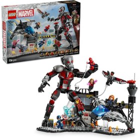 Resim LEGO® Marvel Kaptan Amerika: Kahramanların Savaşı Aksiyon Savaşı 76314 - 8 Minifigür İçeren Yaratıcı Oyuncak Yapım Seti (736 Parça) 