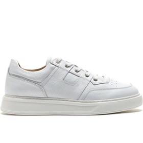Resim Derimod Erkek Beyaz Bağcıklı Deri Sneaker 24sfd6102ft 