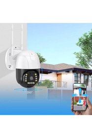 Resim Ventus 360 Dönebilen Kablosuz Wifi Ip Kamera Speed Dome 1080p Fullhd Gece Görüşlü Hareketli Dış Mekan Sesli 