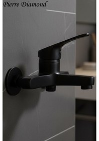 Resim 56623 Banyo Bataryası Duş Musluğu Musluk Armatür Siyah Beyaz Krom Gold Siyah 