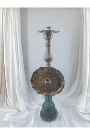 Resim Genel Markalar Pirinç Nikel Nargile Takımı, Kahveci Nargile Takımı Marpuçsuz,tat Tutmalık Kaliteli Nargile 