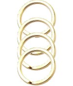 Resim Zincirsiz Boş Yassı Model Anahtarlık Halkası 2.5 Cm (50 Adet) N11.22231 