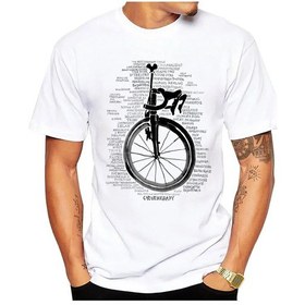 Resim Snapbuy Sapextee Vintage Mtb Erkek Bisiklet Baskılı T-shirt - Kısa Kollu Spor Üstüaltın Altın 