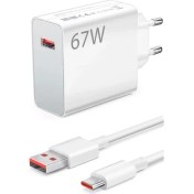 Resim REEDERP13BLUE Uyumlu Şarj Aleti Type-C 33W-67W Turbo Hızlı Şarj Cihazı + Kablo 
