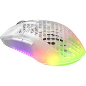 Resim STEELSERIES AEROX 3 WİRELESS SNOW GAMİNG MOUSE BEYAZ 