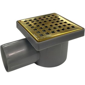 Resim sofdekor Altın Yer Süzgeci 10x10 cmYatay Çıkış 50mm 