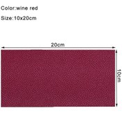 Resim 1 Adet Deri Tamir Yamaları 10x20cm Kendinden Yapışkanlı Deri Kanepe Yama Deri Wine Red 