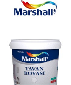 Resim Marshall Beyaz Su Bazlı Tavan Boyası 17,5kg/10kg/3,5kg 