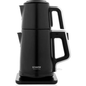 Resim Schafer Teaform Plus Elektrikli Çelik Çay Makinesi Siyah 