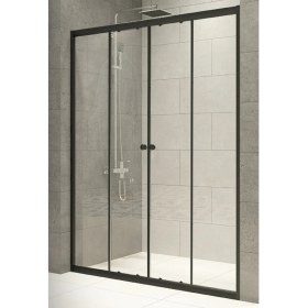 Resim Durul Duşakabin Ön Cephe 4mm Siyah Şeffaf Yükseklik 180 cm - 183 cm 
