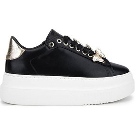 Resim Tamer Tanca Kadın Suni Deri Siyah Analin Sneakers & Spor Ayakkabı 1009 2210 Bn Ayk Sk25-26 Sıyah Anl Siyah 