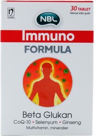 Resim Nbl Immuno Formula Selenyum & Beta Glukan 30 Tablet 