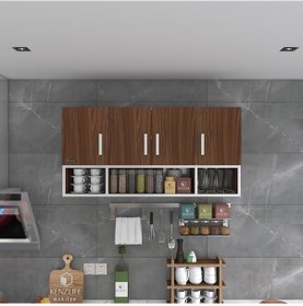 Resim Kenzlife hazır mutfak severus cvz 060*120*32 mutfak banyo dolabı kapaklı raflı 