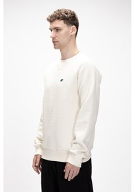 Resim Bad Bear Diez Marshmallow Crewneck Erkek Sweatshirt Beyaz 