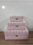 Resim Sonem Çeyiz Çeyiz Sandığı Gelin Damat Bavul Çanta Sandık Hurç 3lü 0420 