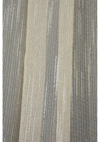 Resim Keten Simli Model Gold Renk Tek Kanat Hazır Dikilmiş Pileli Fon Perde 300 260 Cm Altın 