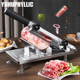 Resim YUHUPHYLLIC Paslanmaz Çelik Manuel Mutfak Dilimleyici, Meyve Dilimleyici, Et ve Sebzeler için Paslanmaz Çelik Kesme Aletleri, Mutfak Malzemeleri 