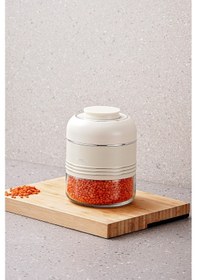 Resim Emsan Moko 420 Ml Saklama Kavanozu Ekru 