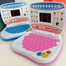 Resim Elektronik Öğrenme Oyuncak, Mini Öğrenme Bilgisayar Oyuncak, İngilizce Öğrenme, Küçük ve Taşınabilir, Harfler, Sayılar, Müzik Çok Fonksiyonlu, 3 Yaş Üstü Erkek ve Kızlar İçin Uygun, Pilsiz Eğitici Oyuncak 