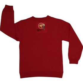 Resim Haknur Bebe Haknur Make Your Own Trail Baskılı Erkek Çocuk Sweatshirt 6-9 Yaş Kırmızı 