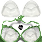 Resim 1 Çift 3D Kalınlaştırılmış Push-Up Cilt Artırıcı Silikon Kaymaz Yapışkan Sütyen Pedleri Düğün Seyahat Partisi Tarih Bikini ve İç Giyim (Ter Geçirmez Yeniden Kullanılabilir) 